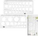 Mr. Pen- Circle Template, 2 pcs, Circle Template for Drawing Stencils | Circle, Hexagons, Squares, Triangles Template — 1