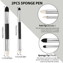 N NOROCME 10 PCS Blending Stumps,Sponge Pens and Sandpaper Pencil Sharpener | 10 count — 2