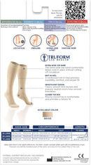 Truform 20-30 mmHg Compression Stockings for Men and Women, Knee High Length, Closed Toe | Beige | 3X-Large (1 Pair) | Microfiber Knit — 8