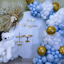 Blue and White Balloon Arch Kit, ADOINBY 140Pcs Pastel Light Blue and White Balloon Garland kit, 18 12 10 5 Inch Different Size Balloons for Baby Shower Birthday Gender Reveal Anniversary Decorations — 6