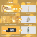 JMEXSUSS 300 LED Remote Control Curtain Lights, Plug in Fairy Curtain Lights Outdoor, Window Wall Hanging String Lights for Bedroom Indoor Dorm Backdrop Wedding Party Patio Christmas Decor, Warm White | *Warm White — 7