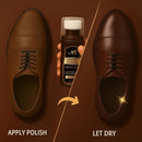 Eagle Liquid Shoe Polish Instant Shine – Quick-Dry Leather Polish with Built-In Sponge Applicator & 2 Cleaning Wipes | Brown — 4