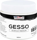 U.S. Art Supply White Gesso Primer 16.9oz (500ml) for Oil & Acrylic Paint — 1