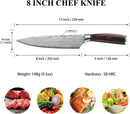 Sunnecko 8 Inch Chef Knife - Ultra Sharp Vegetable Kitchen Knife — 2