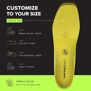 Superfeet Hockey Performance Insoles - Carbon Fiber Inserts for Hockey Skates - Professional Grade - Blaze Yellow — 7