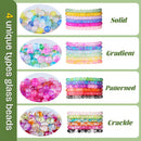 3524pcs Glass Beads Bracelet Making Kit, 4 Types 96 Colors 6mm Glass Beads — 5