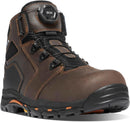 Danner Vicious Composite Toe Work Boots for Men - Brown/Orange - Boa — 1