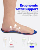 WalkHero Work Insoles for Standing All Day, Arch Support Orthotics Inserts - Sapphire Blue - Mens 14 - 14.5 — 2