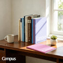 KOKUYO Composition Notebooks, 3 Pack Campus 9-3/4" x 7-1/2" Comp Book with Graph Paper 5x5, 80 Sheets, Pink Blue Lavender Journal Notebook for School Work Study Note Taking (WSG-NO-308CG3×3) | 5x5 Graph — 5