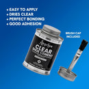 Angelus Clear Shoe Cement - 4 oz Professional-Strength Glue Quick Drying Contact Adhesive for Leather, Vinyl &… — 3