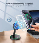 Magnetic Wireless Charger Stand 15W Fast Mag-Safe Charger for iPhone 18 Pro / 18 Pro Max 17/16/15/14/13/12 Series Magnet Wireless Charging Station/Pad with Sleep-Friendly Light for AirPods photo 6