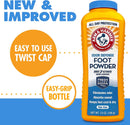 Arm & Hammer Odor Defense Foot Powder for Shoes & Feet, 7 oz, 3 Pack — 7