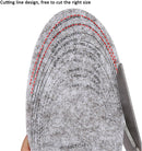 Thermal Insoles - 2 Pairs Soft Warm Felt Insoles - Aluminum Sole - Double Sided Usable - Freely Cut - One Size Fits Most — 2