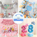 Electric Balloon Pump, Portable 2 Modes Balloon Blower Machine with 14 Balloon Arch Kits, Air Pump for Balloon, Balloon Inflator for Party Decoration | Blue — 7