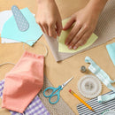 Embroidery Scissors 3.6 inch Crafting Scissors with Leather Cover | Light Blue — 7