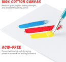 Simetufy 82 Pack 8x10 Inch Bulk Flat Canvas Boards for Painting Class | 8"x10"- 82 pack — 3