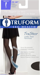 Truform Compression 20-30 mmHg Sheer Pantyhose | Black | Medium (Pack of 2) — 3
