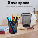 QYH Mesh Pencil Holder for Desk 6 Pack, Metal Pen Cup Black — 5