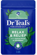 Dr. Teal's Pure Epsom Salt Foot Soak Solution Gift Set (2 Pack, 2lbs ea.) - Revitalize & Refresh with Cooling Peppermint - Essential Oils & Baking Soda Ease Aches & Pains and Eliminate & Prevent Odor — 4