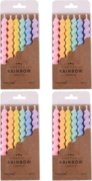 PHD CAKE 24-Count Rainbow Spiral Birthday Candles with Holders, Party Candles, Cake Candles — 1