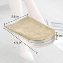 AccEncyc Adjustable Heel Lift Inserts 2 Pack Soft Silicone Height Increase Insoles Heel Lifts for Shoes 1/4" to 1" - 4 Layers — 2