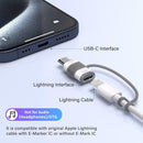 Thousover 4 Pack Lightning to USB C Adapter for iPhone 15/16/17/18 Pro/18 Pro Max,for iPhone 18/17/16 Charger,18/17/16 Accessories,Fast Charging & Data Transfer,USB C Charger Cable,Not for Audio/OTG photo 3