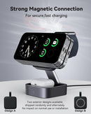 3 in 1 Wireless Charging Station for Apple Devices, Magnetic Foldable Travel Fast Charger Stand Compatible with MagSafe for iPhone 18/Air/17/16/15/14/13/12 Series, Apple Watch & AirPods Pro/4/3/2 photo 4