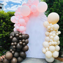 Pink Brown Balloons Coffee Brown Beige Balloon Bear Birthday Baby Shower | Pink Brown Beige | 35pcs — 2