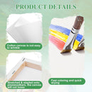 ESRICH Mini Canvases for Painting,4x4In Canvas in Bulk 10Pack, 2/5In Profile Small Square Canvas, Blank Canvases are Great for School Projects and Kids Birthday Parties, Home Decor Project. | 4x4in-10Pack — 4
