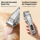 Gooad Dog Cordless Grooming Kit Low Noise for Heavy Thick Hair&Coats