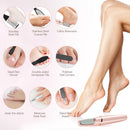 Electric Callus Removers for Feet, Haootadiy Electric Foot Callus Remover Pedicure Kits Rechargeable with12 in 1, Removes Dry Skin for Smoother Feet, Foot Care for Dead Skin Ideal Gift, Assorted - Pink — 5