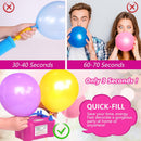 IDAODAN Electric Balloon Pump, Portable Electric Balloon Blower Machine Inflator Air Pump for Party Decorations | Red Blue — 3