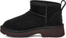 UGG Girls' K Classic Ultra Mini New Heights – Black — 4