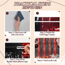 DECOCKRAT 2 Pack Foil Fringe Backdrop - Red&Black Shiny Tinsel Curtains for Party Decoration/Photo Booth Props - 3.3x6.6 FT Metallic Foil Backdrop for Birthday, Wedding, Graduation, Christmas. | Red Black — 2