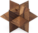 Shooting Star Puzzle: 3D Brain Teaser Wooden Puzzle for Adults Classic Handheld Interlocking STEM Skill Builder Interlocking Game Educational Problem-Solving Game — 1