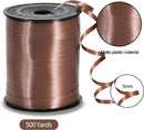 TONIFUL 500 Yards Curling Ribbon-Balloon Ribbon-Balloon String for Art&Craft Decor,Gift Wrapping,Ribbons and Bows for Thanksgiving kChristmas New Year Birthday Gifts Graduation Supplies (Brown) — 2