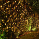 kemooie 198 LED Christmas Net Lights, 9.8FT x 6.6FT Plug in Mesh Lights, Connectable 8 Twinkle Modes Waterproof String Lights for Garden Bush Window Christmas Decorations (Warm White) — 5