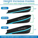 ViveSole Height Increase Insoles (Pair) - Plantar Fasciitis Relief Shoe Inserts for Men and Women - Orthopedic Heel Lift Cups for Foot Pain and Leg Length Discrepancy - Lightweight Gel Support - Large (1.4" Heel Lifts) — 5