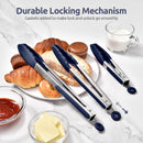 U-Taste Kitchen Tongs for Cooking, 600ºF Heat-Resistant, 3Pcs/Midnight Blue — 7