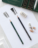 Faber-Castell 3 Count Pitt Graphite Matte Tin - HB, 2B, 4B - Matte Black Graphite Pencils | 1 Count (Pack of 1) | 5-piece HB, 2B, 4B — 3