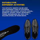 Happy Feet Plantar Fasciitis Orthotic High Arch Support Gel Insert Shoe Insoles for Mens and Womens (M) — 6