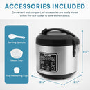 AROMA Digital Rice Cooker, 4-Cup (Uncooked) / 8-Cup (Cooked), Steamer, Grain…