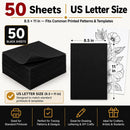 SuFly Carbon Paper for Tracing, Black Graphite Paper for Drawing, 50 Sheets | Graphite Black | 8.5 in. x 11 in. (1 Pack) — 2