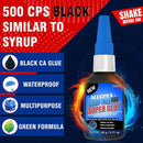 ALECPEA 20g Black CA Glue, Medium 500CPS Cyanoacrylate Super Glue — 3