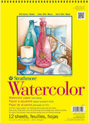 Strathmore 300 Series Watercolor Paper Pad, Top Wire Bound, 9x12 inches, 12 Sheets (140lb/300g) - Artist Paper for Adults and Students - Watercolors, Mixed Media, Markers and Art Journaling | Wire Binding — 1