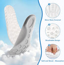 Insoles, 4D Cloud Insoles for Men and Women, Shock Absorbing - Gray — 2
