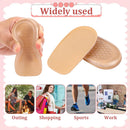 1/2 Inch Heel Lifts, Gel Heel Raisers for Leg Length Discrepancies Brown Foot Height Increase Insoles Soft Shoe Lifts for Women Men Uneven Legs Comfort Half Foot Insoles for Heels Pain, 1 Pair — 6