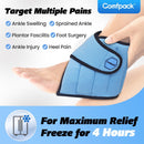 Comfpack Ankle Ice Pack Wrap, 2 Hours Long Lasting Cold Therapy for Swelling, Sprained Ankle, Achilles Tendonitis, Plantar Fasciitis Relief, Heel Pain, Reusable Ice Wrap for Surgery Recovery — 2