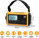 Raynic Emergency Radio, 5000mAh/18500mWh Weather Radio, Solar Hand Crank Radio with AM/FM/SW/NOAA Alert, Cell Phone Charger, Headphone Jack, Flashlight and SOS Siren — 6