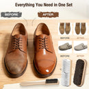 3Pcs Shoe Shine Kit, 2Pcs Horsehair Shoe Brush and a Suede Eraser — 4